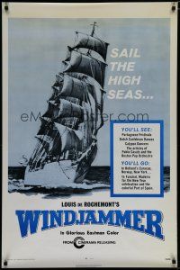 5y828 WINDJAMMER 1sh R71 ocean sailing documentary, cool image of ship!