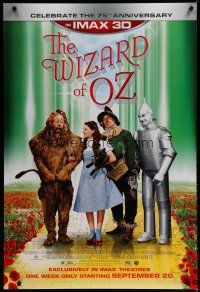 5y833 WIZARD OF OZ G-rated advance DS 1sh R13 Victor Fleming, Judy Garland all-time classic!