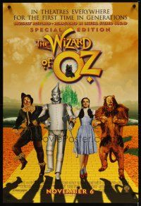 5y832 WIZARD OF OZ advance DS 1sh R98 Victor Fleming, Judy Garland all-time classic!