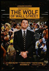 5y834 WOLF OF WALL STREET teaser DS 1sh '13 Martin Scorsese directed, Leonardo DiCaprio!