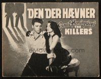 5z349 KILLERS Danish program '47 Burt Lancaster & sexy Ava Gardner, Hemingway, different images!