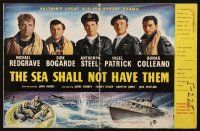 5z844 SEA SHALL NOT HAVE THEM English pressbook '55 British soldiers Michael Redgrave & Dirk Bogarde