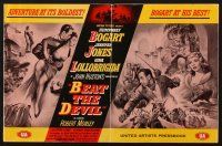 5z432 BEAT THE DEVIL pressbook '53 Humphrey Bogart with sexy Gina Lollobrigida & Jennifer Jones!