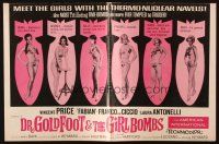 5z525 DR. GOLDFOOT & THE GIRL BOMBS pressbook '66 Mario Bava, Vincent Price & sexy ladies!