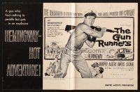 5z604 GUN RUNNERS pressbook '58 Audie Murphy, directed by Don Siegel, written by Ernest Hemingway!