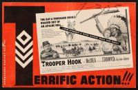 5z951 TROOPER HOOK pressbook '57 Joel McCrea, Barbara Stanwyck gave the Apache chief a son!