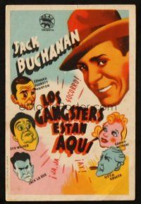 5z013 AMAZING MR FORREST Spanish herald '44 Jack Buchanan, cool different cartoon art!