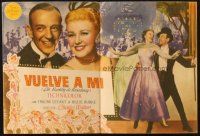 5z029 BARKLEYS OF BROADWAY Spanish herald '50 great different art of Fred Astaire & Ginger Rogers!