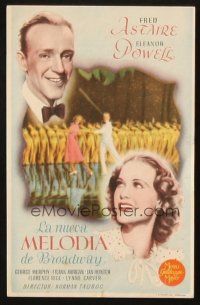 5z043 BROADWAY MELODY OF 1940 Spanish herald '40 different image of Fred Astaire & Eleanor Powell!