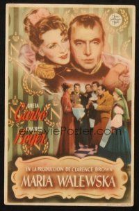 5z056 CONQUEST Spanish herald '44 Greta Garbo as Walewska, Charles Boyer as Napoleon, Jano art!
