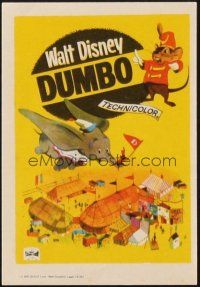 5z079 DUMBO Spanish herald R66 colorful art from Walt Disney circus elephant classic!