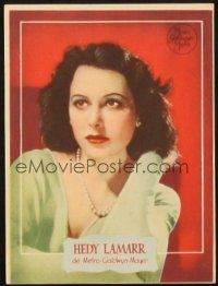 5z119 HEDY LAMARR Spanish herald '40s wonderful portrait of the beautiful actress!