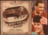 5z176 MI REINO POR UN TORERO Spanish herald '44 Carlos Arruza, Maria Antonieta, bullfighting!