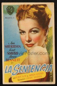 5z192 NORA PRENTISS Spanish herald '47 loving sexy Ann Sheridan once is once too often, best c/u!