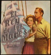 5z285 THIS WOMAN IS MINE die-cut Spanish herald '41 Carol Bruce, Franchot Tone, different images!