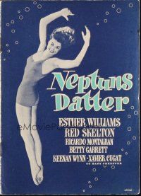 5z362 NEPTUNE'S DAUGHTER Danish program '50 different images of Red Skelton & sexy Esther Williams!