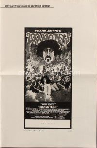 5z395 200 MOTELS pressbook '71 directed by Frank Zappa, rock 'n' roll, wild artwork!