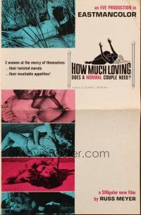 5z492 COMMON LAW CABIN pressbook '67 Russ Meyer's How Much Loving Does a Normal Couple Need!