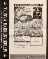 5z542 FALL OF THE ROMAN EMPIRE pressbook '64 Anthony Mann, Sophia Loren, cool gladiator artwork!