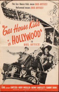 5z573 GAS HOUSE KIDS IN HOLLYWOOD pressbook '47 Rudy Wissler, Benny Bartlett, Bond & Alfalfa!