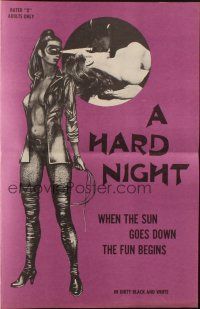 5z611 HARD NIGHT pressbook '70 when the sun goes down, the fun begins, English bondage sex!