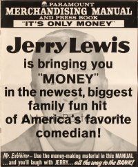 5z657 IT'S ONLY MONEY pressbook '62 Jerry Lewis in the newest, biggest, family fun hit!