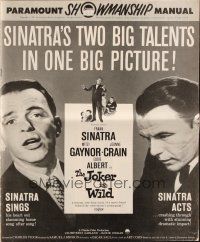 5z662 JOKER IS WILD pressbook '57 Frank Sinatra, sexy Mitzi Gaynor, Jeanne Crain!