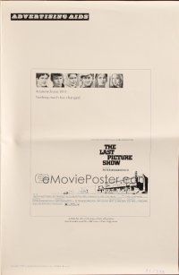 5z685 LAST PICTURE SHOW pressbook '71 Peter Bogdanovich, Jeff Bridges, Ellen Burstyn, Tim Bottoms