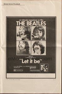 5z694 LET IT BE pressbook '70 Beatles, John Lennon, Paul McCartney, Ringo Starr, George Harrison