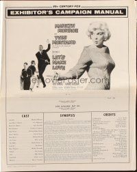 5z695 LET'S MAKE LOVE pressbook '60 many images of super sexy Marilyn Monroe & Yves Montand!