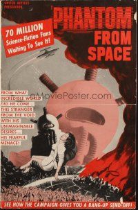 5z796 PHANTOM FROM SPACE pressbook '53 strange alien visitor, is it man or monster?