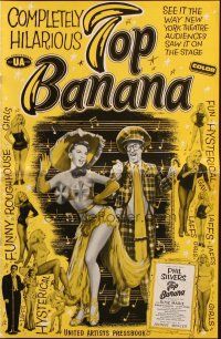 5z943 TOP BANANA pressbook '54 wacky Phil Silvers & super sexy Judy Lynn in many skimpy outfits!