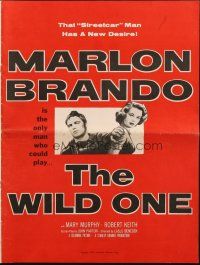 5z984 WILD ONE pressbook '54 Laszlo Benedek classic, many images of Marlon Brando!