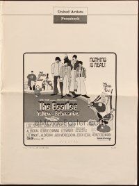 5z995 YELLOW SUBMARINE pressbook '68 psychedelic art of Beatles John, Paul, Ringo & George!
