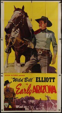 6a518 IN EARLY ARIZONA 3sh R49 great image of William Elliot as Wild Bill Hickock with his horse!