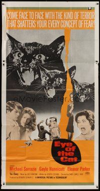 6a469 EYE OF THE CAT int'l 3sh '69 Michael Sarrazin, Gayle Hunnicutt, shatters your concept of fear!