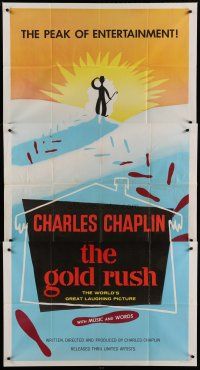 6a484 GOLD RUSH 3sh R59 Charlie Chaplin classic, the peak of entertainment, cool Leo Kouper art!