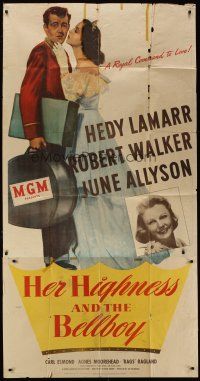 6a500 HER HIGHNESS & THE BELLBOY 3sh '45 sexy Hedy Lamarr, Robert Walker, June Allyson