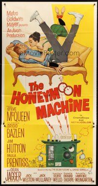 6a507 HONEYMOON MACHINE 3sh '61 young Steve McQueen has a way to cheat the casino!