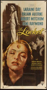 6a539 LOCKET style A 3sh '46 great close-up artwork of Laraine Day, Brian Aherne, film noir!