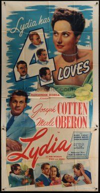 6a548 LYDIA 3sh R47 different image of Merle Oberon & Joseph Cotten, she has 4 loves!