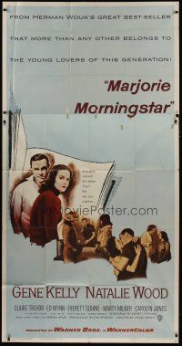 6a559 MARJORIE MORNINGSTAR 3sh '58 Gene Kelly, Natalie Wood, from Herman Wouk's novel!