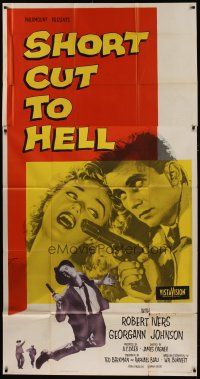 6a623 SHORT CUT TO HELL 3sh '57 directed by James Cagney, from Graham Greene's novel!