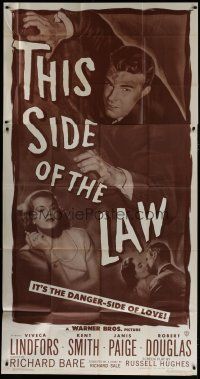 6a655 THIS SIDE OF THE LAW 3sh '50 Viveca Lindfors, Kent Smith, Janis Page, tricked & treacherous!