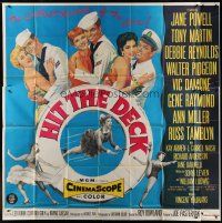 6a370 HIT THE DECK 6sh '55 Debbie Reynolds, Jane Powell, Tony Martin, Walter Pidgeon, Ann Miller