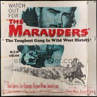 6a377 MARAUDERS 6sh '55 Dan Duryea and the toughest gang in Wild West history!