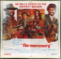 6a378 MERCENARY 6sh '69 Il Mercenario, cool art of gunslingers Jack Palance & Franco Nero!