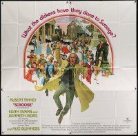 6a385 SCROOGE 6sh '71 Albert Finney as Ebenezer Scrooge, Charles Dickens, Tom Jung/Joe Bowler art!