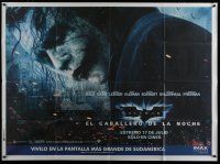 6a194 DARK KNIGHT Argentinean 43x58 '08 Batman, super c/u of Heath Ledger as The Joker!