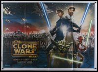 6a197 STAR WARS: THE CLONE WARS advance Argentinean 43x58 '08 Anakin Skywalker, Yoda, & Obi-Wan!